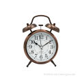 Small Cheap Funny Antique Night Light Children's Old Double Bell Metal Bell Alarm Clock